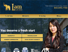 Tablet Screenshot of lamlawfirm.com